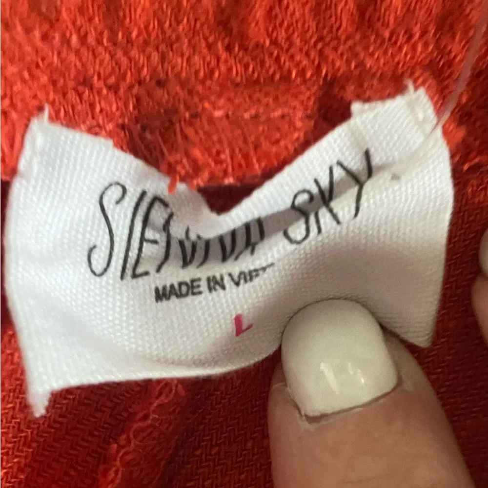 Sienna Sky Elastic Cuff Summer‎ Shorts, Women's Size Large, Coral Pink Color NEW